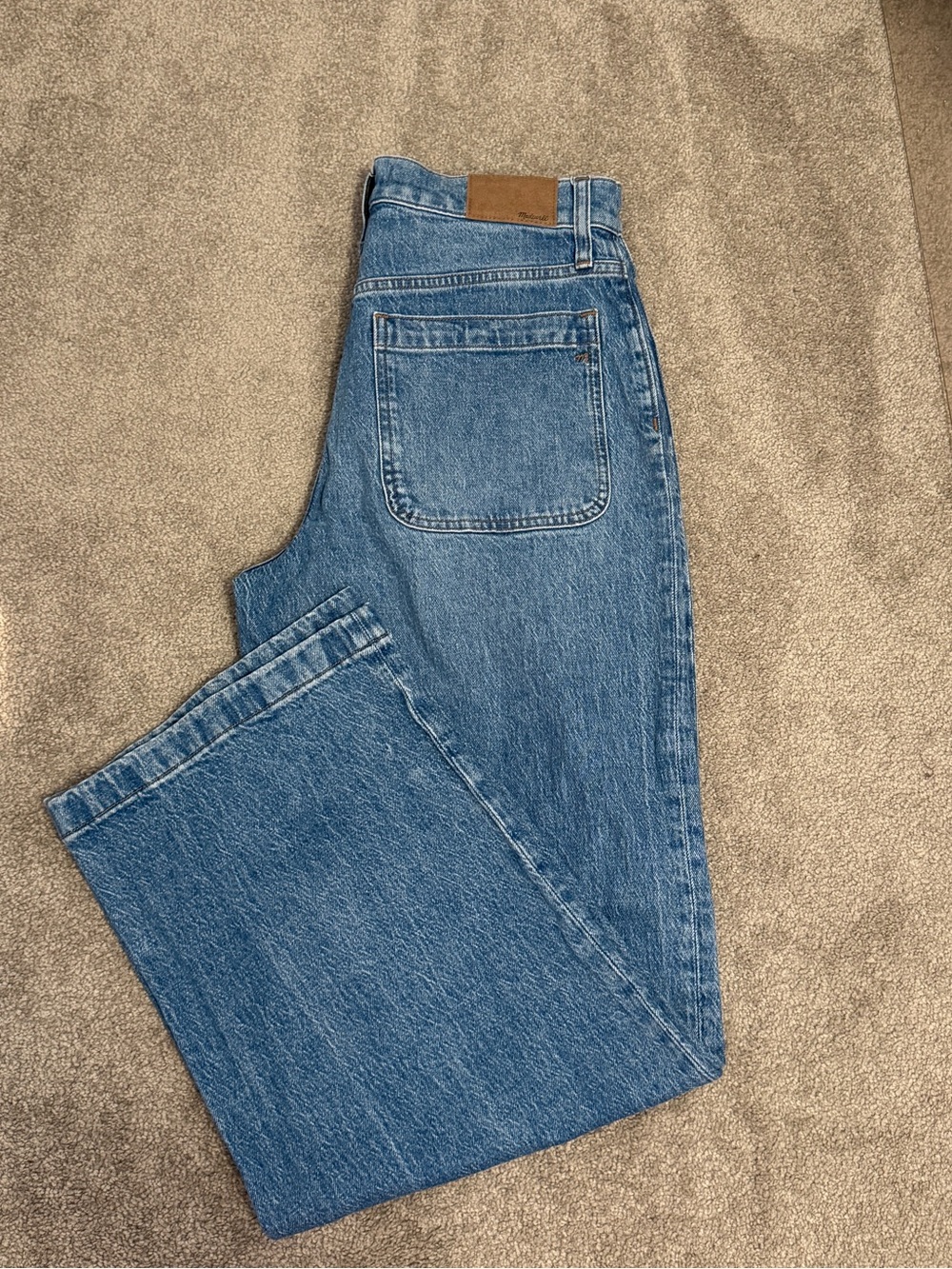 Madewell Women's Wide Leg Jeans - Medium Blue Denim